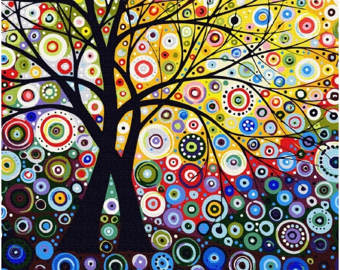 Drzewo pieniędzy 40x50cm