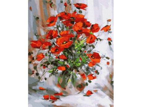 Czerwone maki 40x50cm