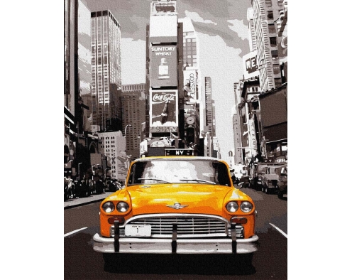 Retro Taxi 40x50cm
