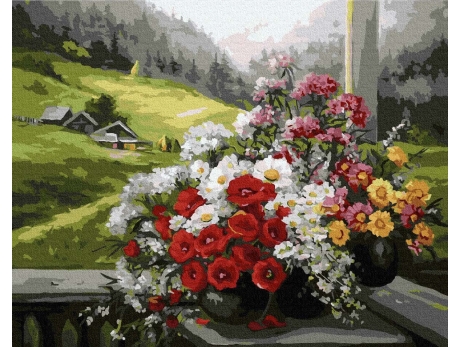 Alpejski krajobraz 40x50cm