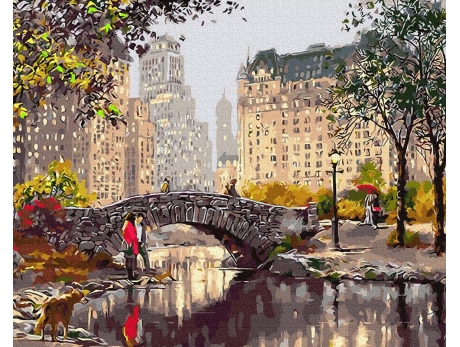 Most w parku miejskim