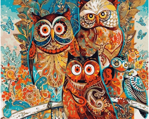 Sowy 40x50cm