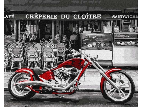 Czerwony motocykl