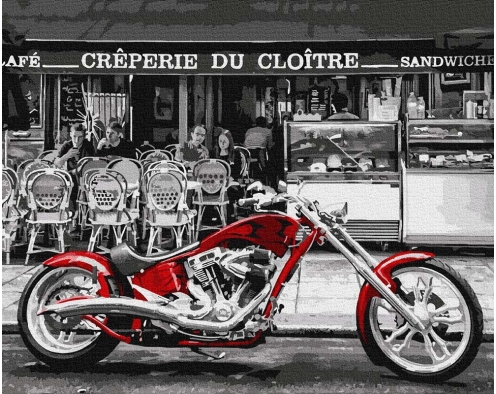 Czerwony motocykl