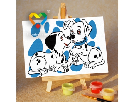 Tęczowy lew 50x65cm