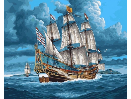 Gobelin w ramie jasny 45x65 G128