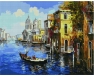 Kobieta w kolorowej sukni 40x50cm