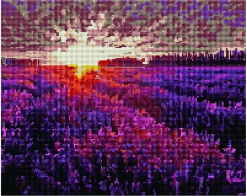 Ukryta w kwiatach 40x50cm