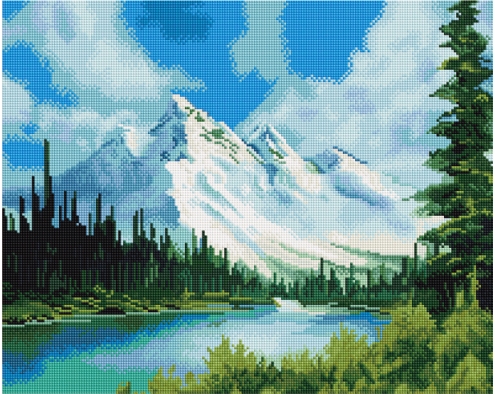 Liliowe myśli 40x50 cm