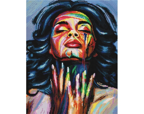 Kociak w kwiatach 30x40 cm